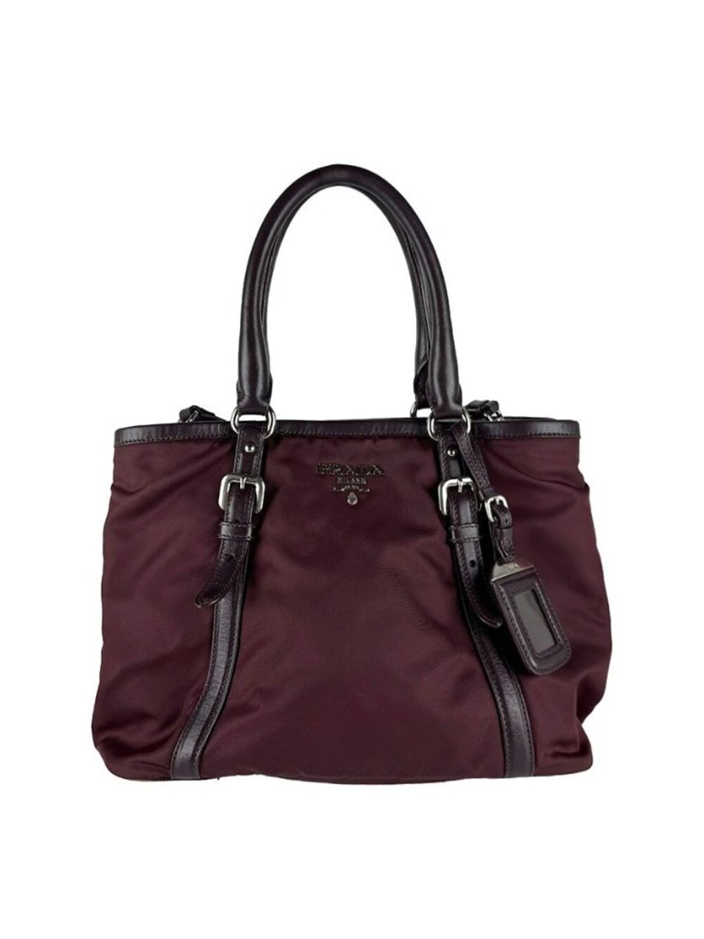 Prada Shoulder Bag Burgundy
